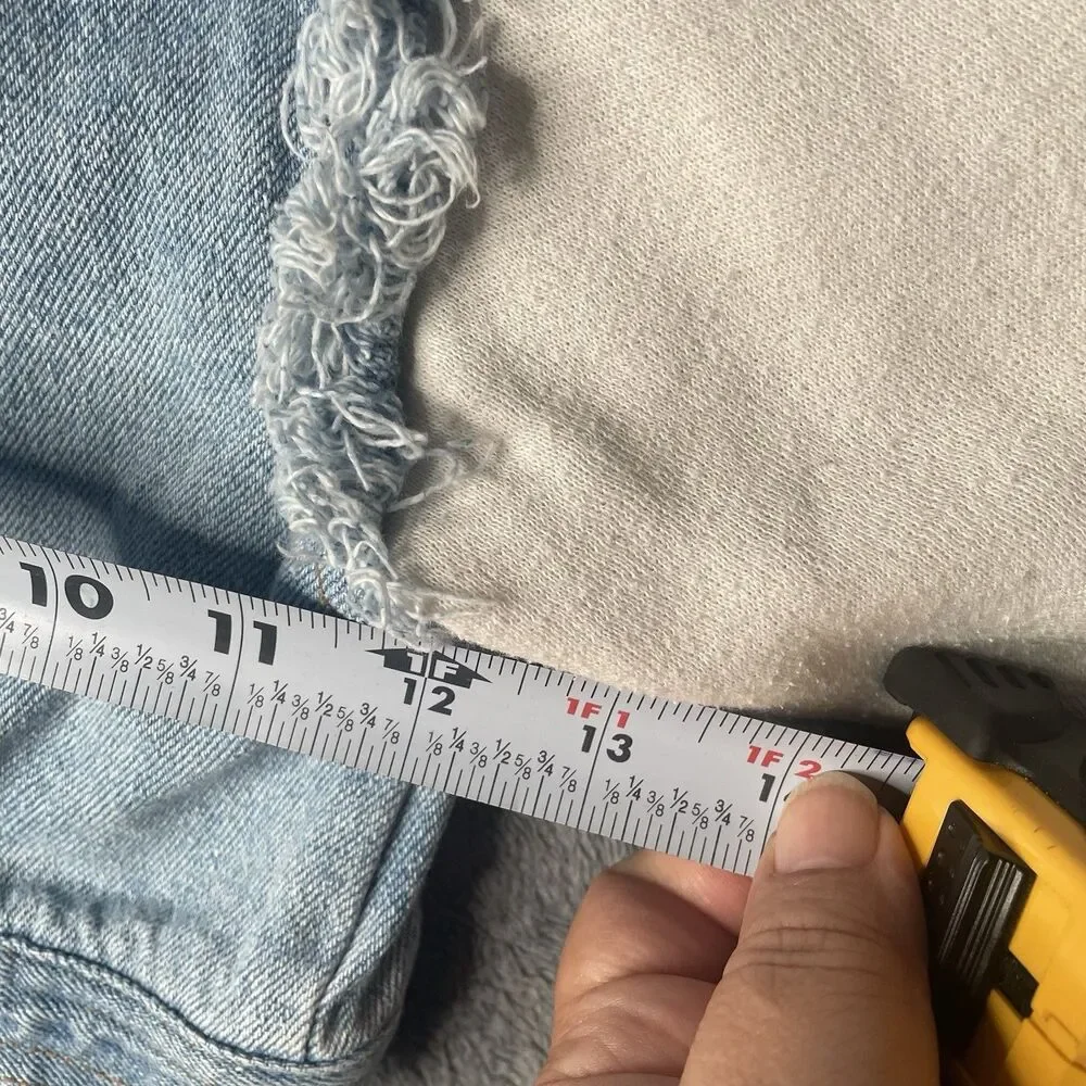 Vintage 90s Kids 24M Denim Jean Jacket Hoodie Toddler Baby Blue Casual Time